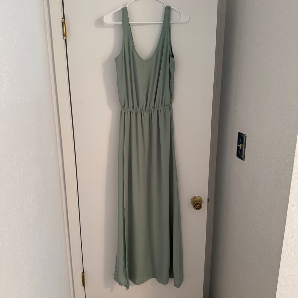 Show Me Your Mumu Kendall Maxi Dress S Silver Sage Bridesmaid Wedding